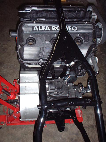 Illustration for article titled The V-6-Powered Alfa Romeo Bike: Wait, What?